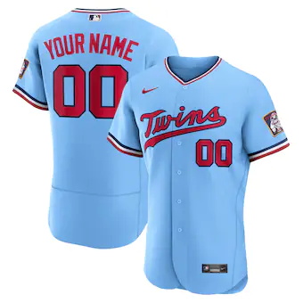 mens nike powder blue minnesota twins alternate authentic c